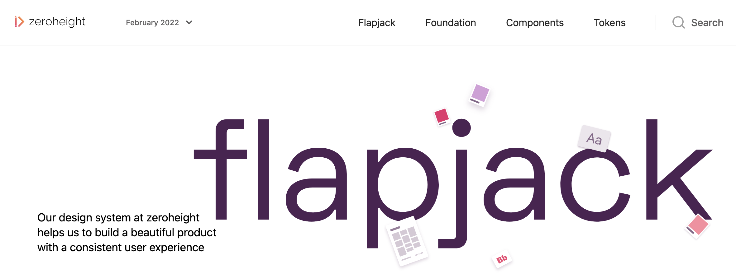 Top navigation landiung page example