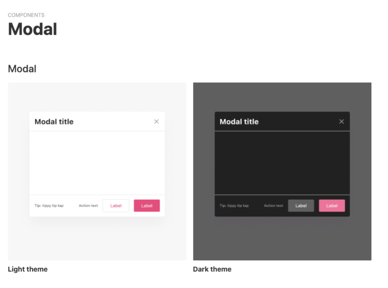 Example of themese displayed next to each other