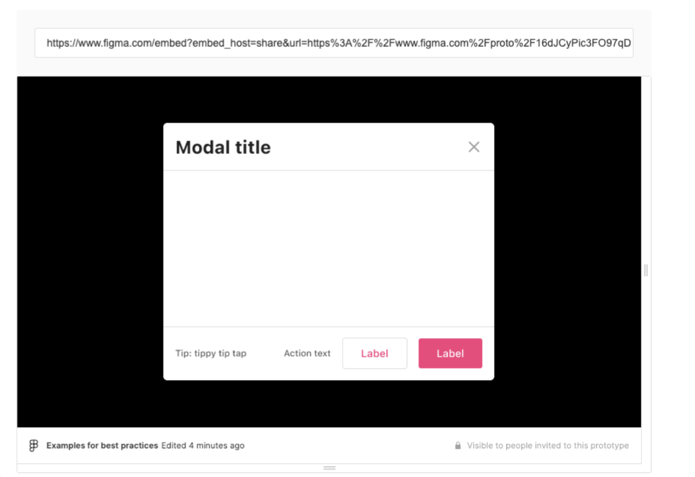 Example of a prototype for multiple themes
