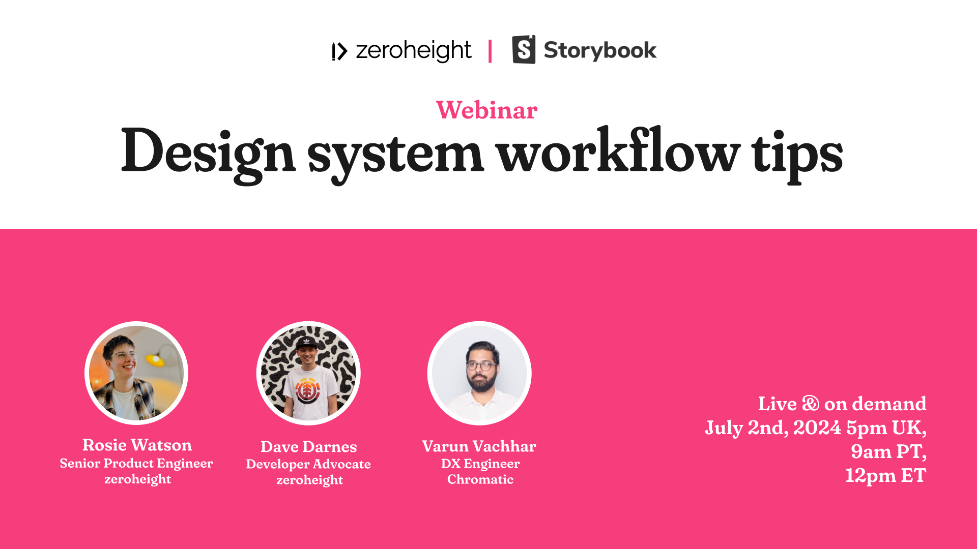 zeroheight x Storybook Design system workflow tips zeroheight