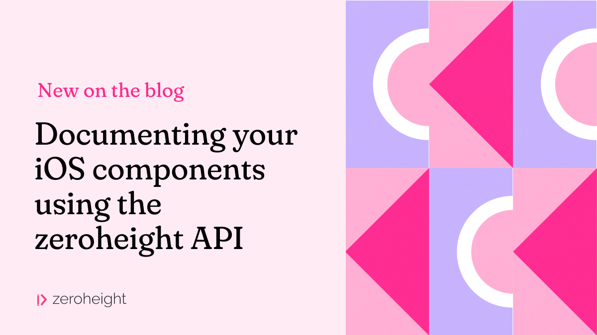 iOS development with zeroheight API integration